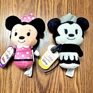 NWT 2 Disney Hallmark Ltd Edition Itty Bittys  Minnie Mouse Plush 5" Dolls Kids